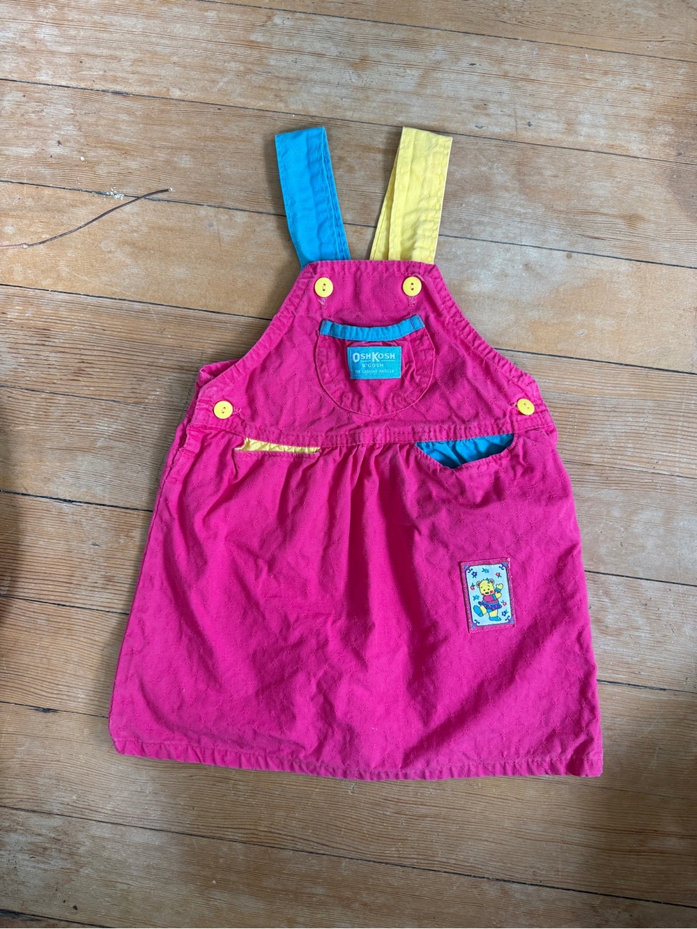 OshKosh B'gosh 90s Hot Pink Overall Dress - 4T